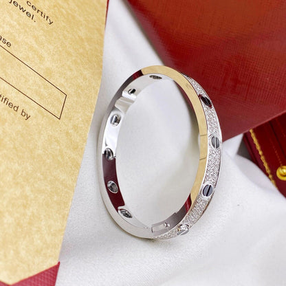[Luna Brilliance]LOVE BRACELET 6.1MM DIAMOND-PAVED CERAMIC
