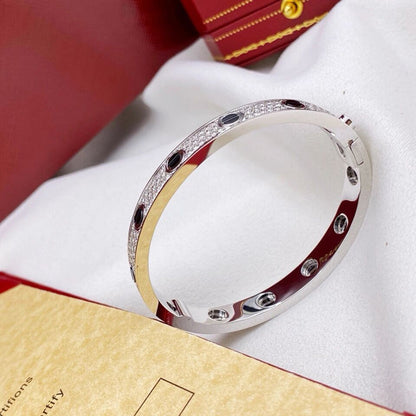 [Luna Brilliance]LOVE BRACELET 6.1MM DIAMOND-PAVED CERAMIC