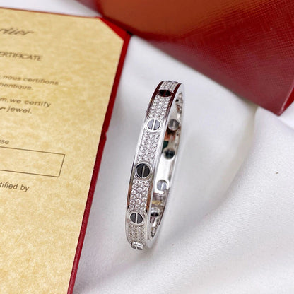 [Luna Brilliance]LOVE BRACELET 6.1MM DIAMOND-PAVED CERAMIC