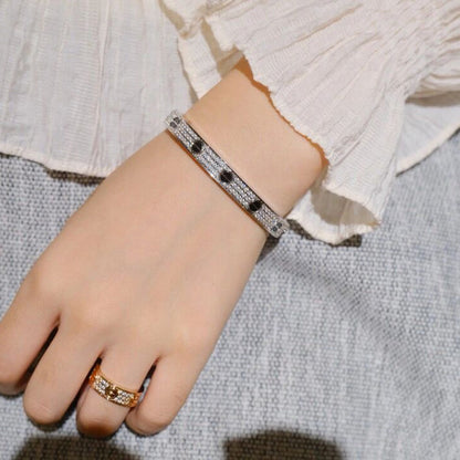 [Luna Brilliance]LOVE BRACELET 6.1MM DIAMOND-PAVED CERAMIC