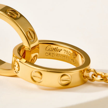 [Luna Brilliance]LOVE BRACELET DOUBLE RING