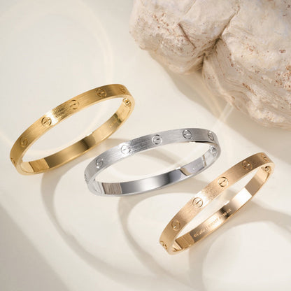 [Luna Brilliance]LOVE BRACELET 6.1MM BRUSHED