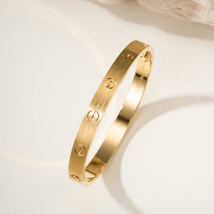 [Luna Brilliance]LOVE BRACELET 6.1MM BRUSHED