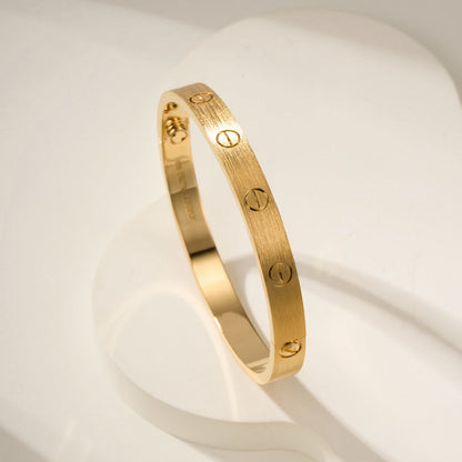[Luna Brilliance]LOVE BRACELET 6.1MM BRUSHED