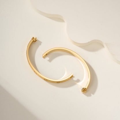 [Luna Brilliance]LOVE BRACELET 6.1MM BRUSHED