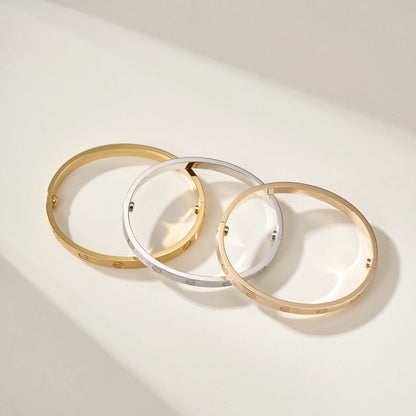 [Luna Brilliance]LOVE BRACELET 6.1MM BRUSHED