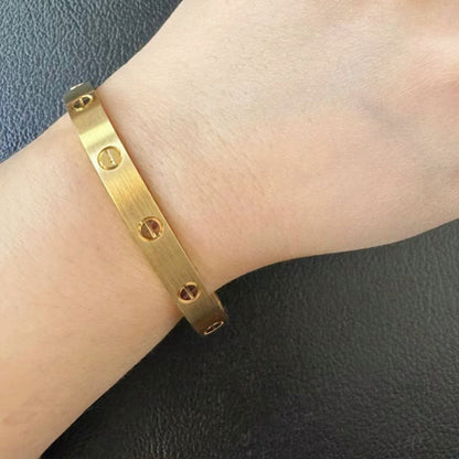 [Luna Brilliance]LOVE BRACELET 6.1MM BRUSHED