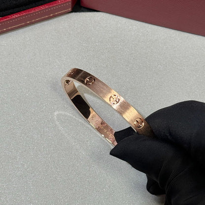 [Luna Brilliance]LOVE BRACELET 6.1MM BRUSHED