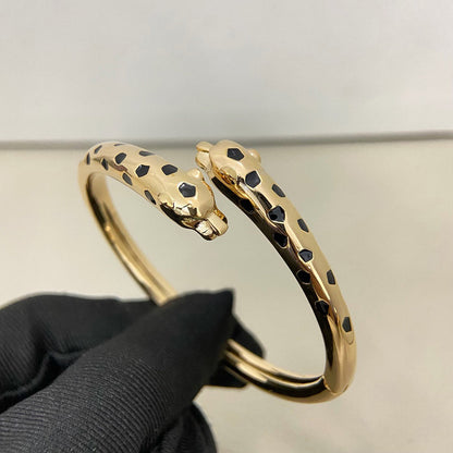 [Luna Brilliance]PANTHERE DOUBLE HEADED OPEN BRACELET