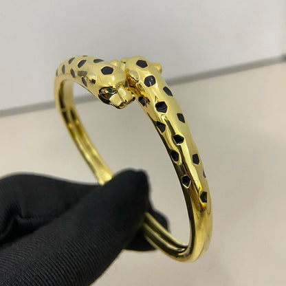 [Luna Brilliance]PANTHERE DOUBLE HEADED OPEN BRACELET