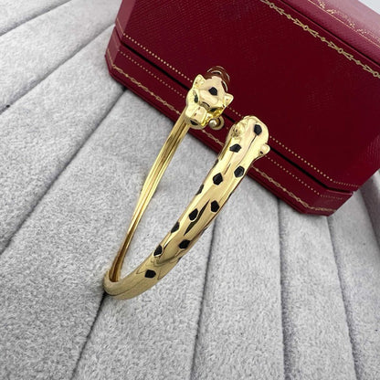 [Luna Brilliance]PANTHERE DOUBLE HEADED OPEN BRACELET