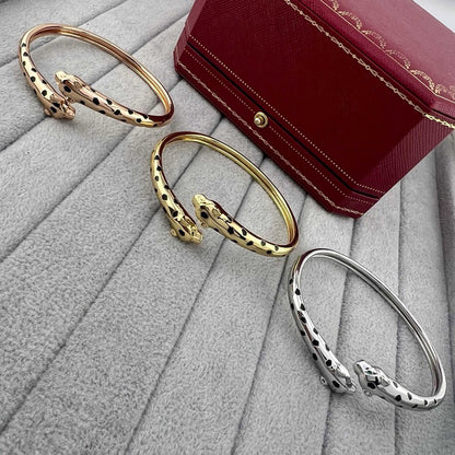[Luna Brilliance]PANTHERE DOUBLE HEADED OPEN BRACELET