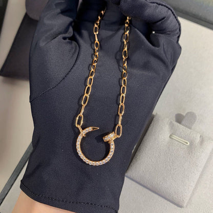 [Luna Brilliance]JUSTE NECKLACE FULL DIAMONDS