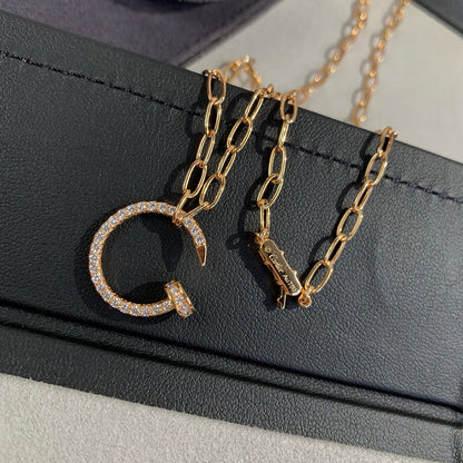 [Luna Brilliance]JUSTE NECKLACE FULL DIAMONDS