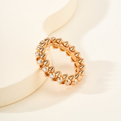 [Luna Brilliance]CLASH 6.8MM DIAMOND MEDIUM RING