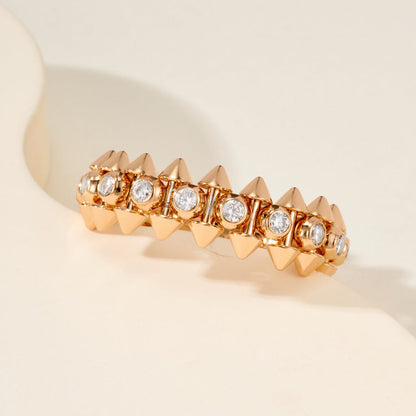 [Luna Brilliance]CLASH 6.8MM DIAMOND MEDIUM RING