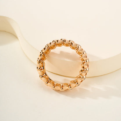 [Luna Brilliance]CLASH 6.8MM DIAMOND MEDIUM RING