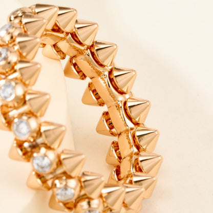 [Luna Brilliance]CLASH 6.8MM DIAMOND MEDIUM RING