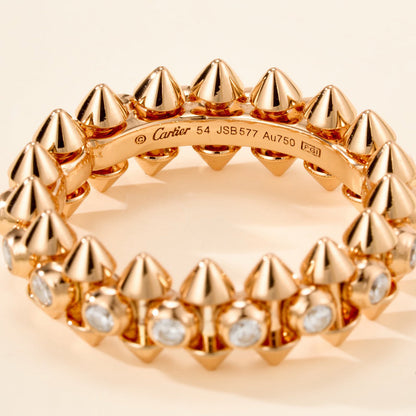 [Luna Brilliance]CLASH 6.8MM DIAMOND MEDIUM RING