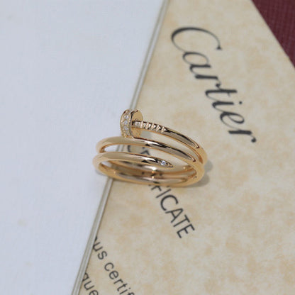 [Luna Brilliance]JUSTE RING 4.8MM HALF DIAMOND