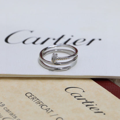 [Luna Brilliance]JUSTE RING 4.8MM HALF DIAMOND