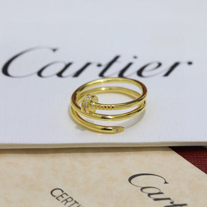 [Luna Brilliance]JUSTE RING 4.8MM HALF DIAMOND