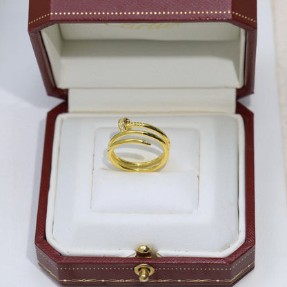 [Luna Brilliance]JUSTE RING 4.8MM HALF DIAMOND