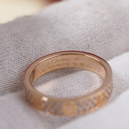 [Luna Brilliance]LOVE RING 4.0MM DIAMOND PAVED