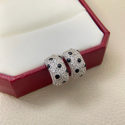 [Luna Brilliance]PANTHERE MINI FULL DIAMOND EARRINGS