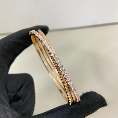 [Luna Brilliance]ETINCELLE HALF-PAVED DIAMOND BRACELET