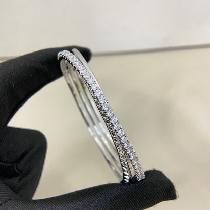 [Luna Brilliance]ETINCELLE HALF-PAVED DIAMOND BRACELET