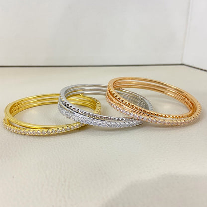 [Luna Brilliance]ETINCELLE HALF-PAVED DIAMOND BRACELET