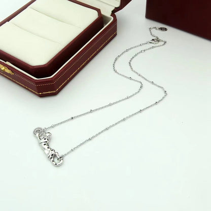 [Luna Brilliance]PANTHERE FULL DIAMOND NECKLACE