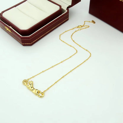 [Luna Brilliance]PANTHERE FULL DIAMOND NECKLACE