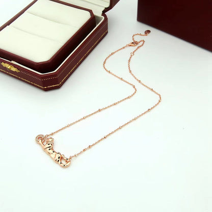 [Luna Brilliance]PANTHERE FULL DIAMOND NECKLACE