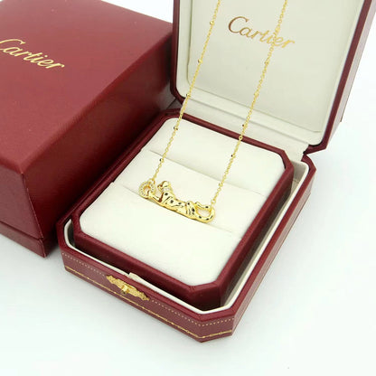 [Luna Brilliance]PANTHERE FULL DIAMOND NECKLACE