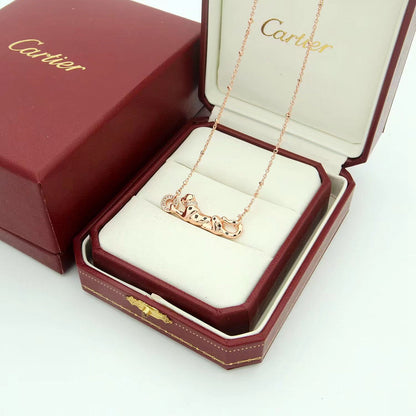 [Luna Brilliance]PANTHERE FULL DIAMOND NECKLACE