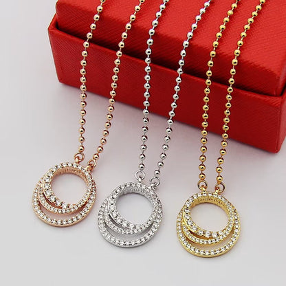 [Luna Brilliance]ETINCELLE  FULL DIAMOND NECKLACE