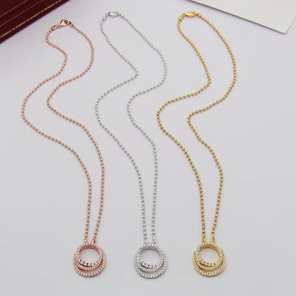[Luna Brilliance]ETINCELLE  FULL DIAMOND NECKLACE