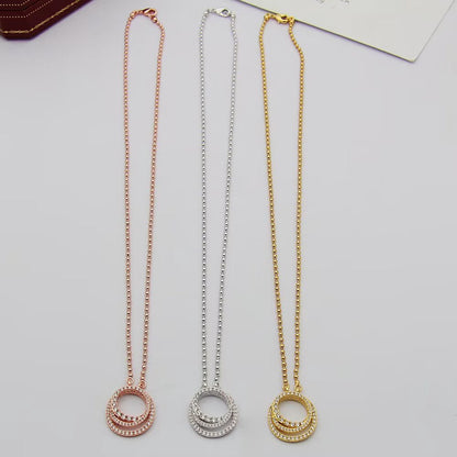 [Luna Brilliance]ETINCELLE  FULL DIAMOND NECKLACE