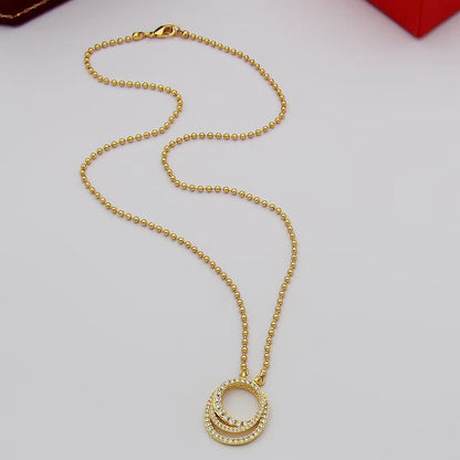 [Luna Brilliance]ETINCELLE  FULL DIAMOND NECKLACE