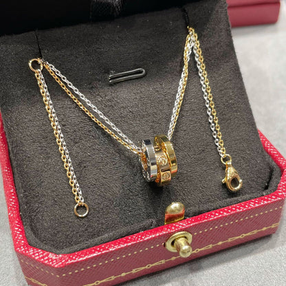 [Luna Brilliance]LOVE 6 DIAMOND PENDANT NECKLACE