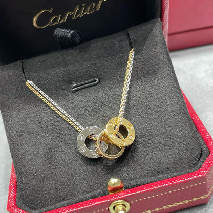 [Luna Brilliance]LOVE 6 DIAMOND PENDANT NECKLACE