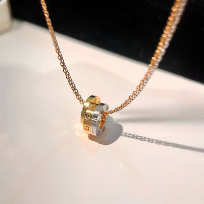[Luna Brilliance]LOVE 6 DIAMOND PENDANT NECKLACE
