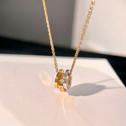 [Luna Brilliance]LOVE 6 DIAMOND PENDANT NECKLACE