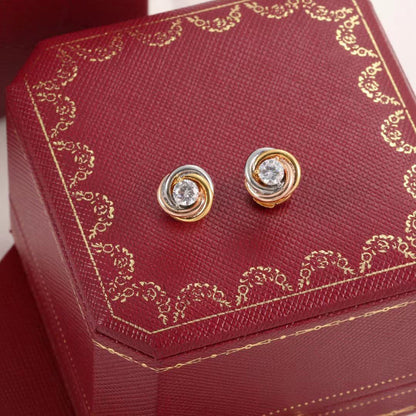[Luna Brilliance]TRINITY STUD DIAMOND EARRINGS