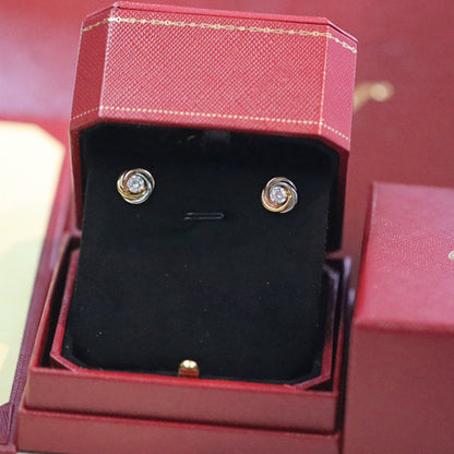 [Luna Brilliance]TRINITY STUD DIAMOND EARRINGS
