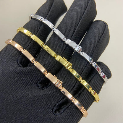 [Luna Brilliance]PANTHERE HALF DIAMOND ON CHAIN BRACELET