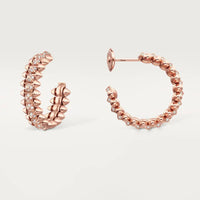 [Luna Brilliance]CLASH 6.4MM FULL DIAMOND SMALL EARRINGS