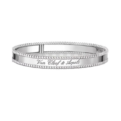 [Luna Brilliance]CLOVER PERLEE BRACELET SIGNATURE ENGRAVING SERIES
